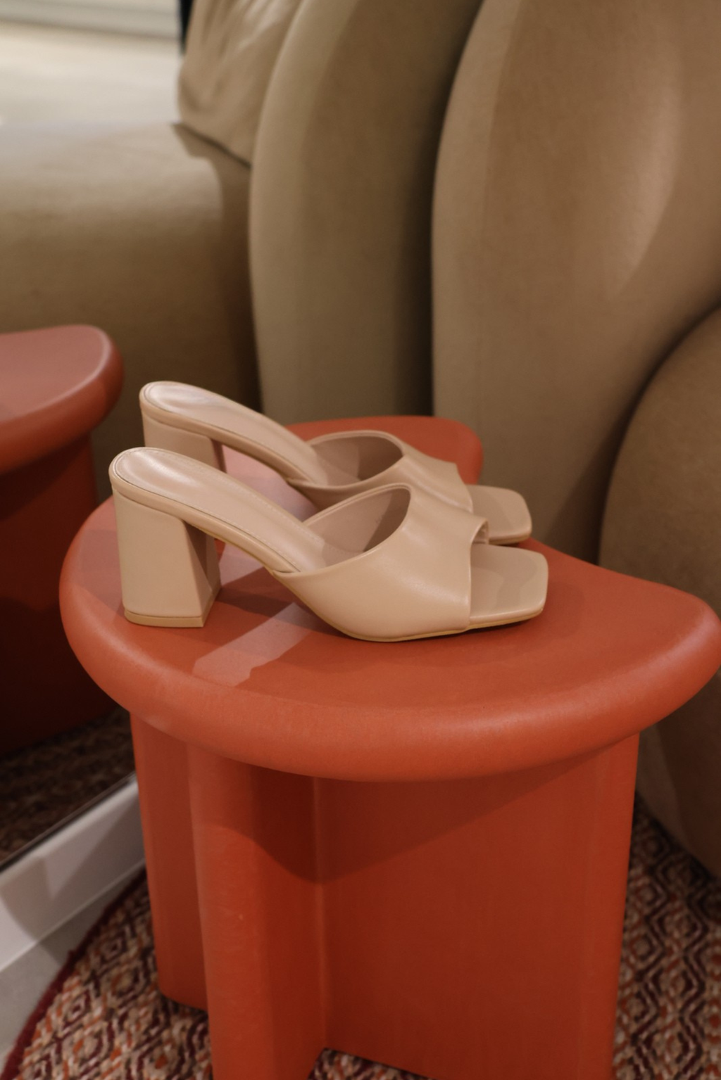 Alexa beige sandaal blokhak