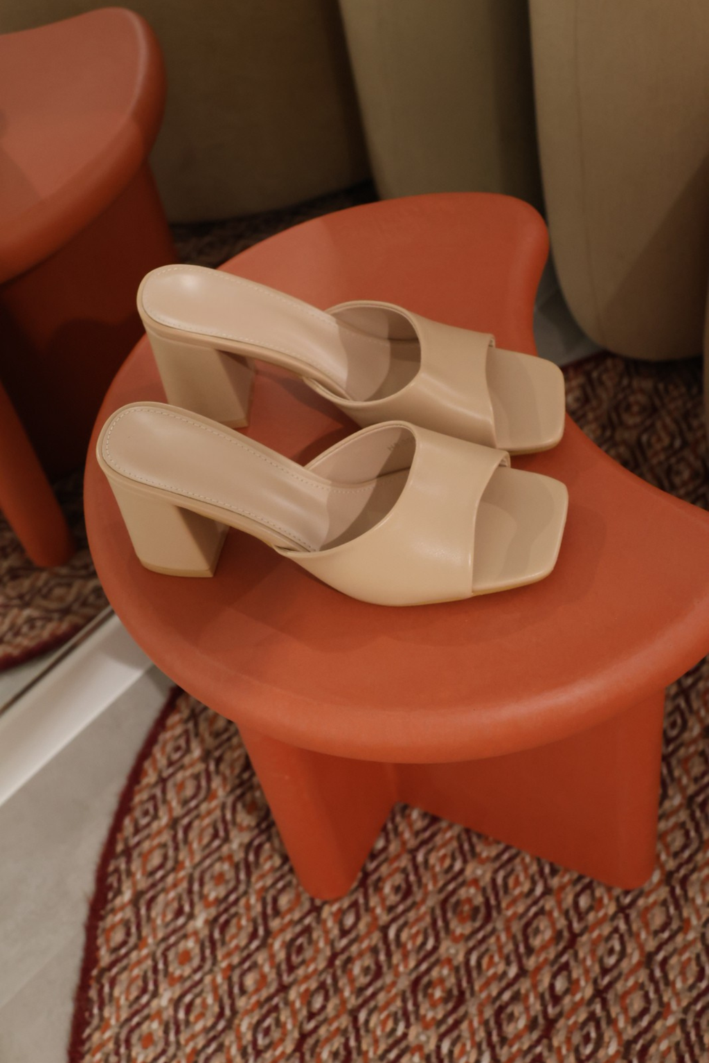 Alexa beige sandaal blokhak