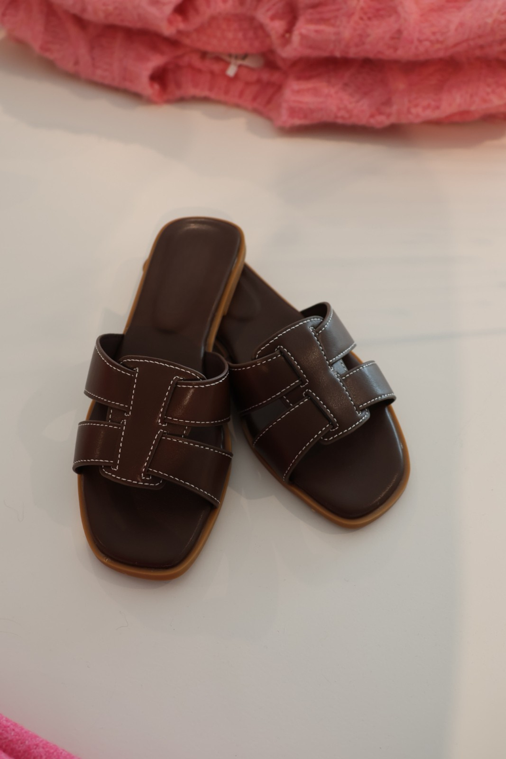 Amandine bruine slipper