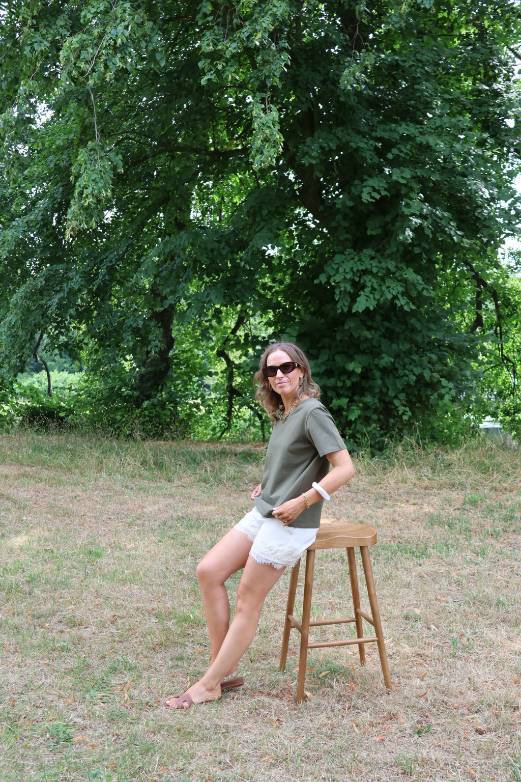 Belle T-shirt kaki
