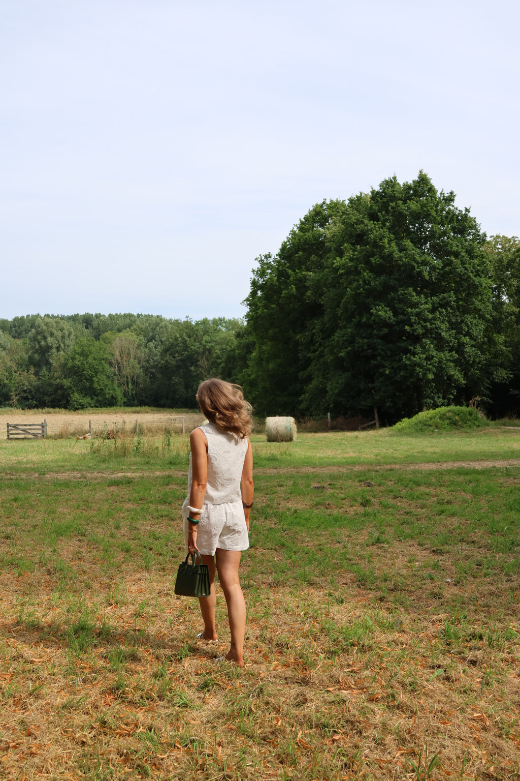 Romy broderie short wit