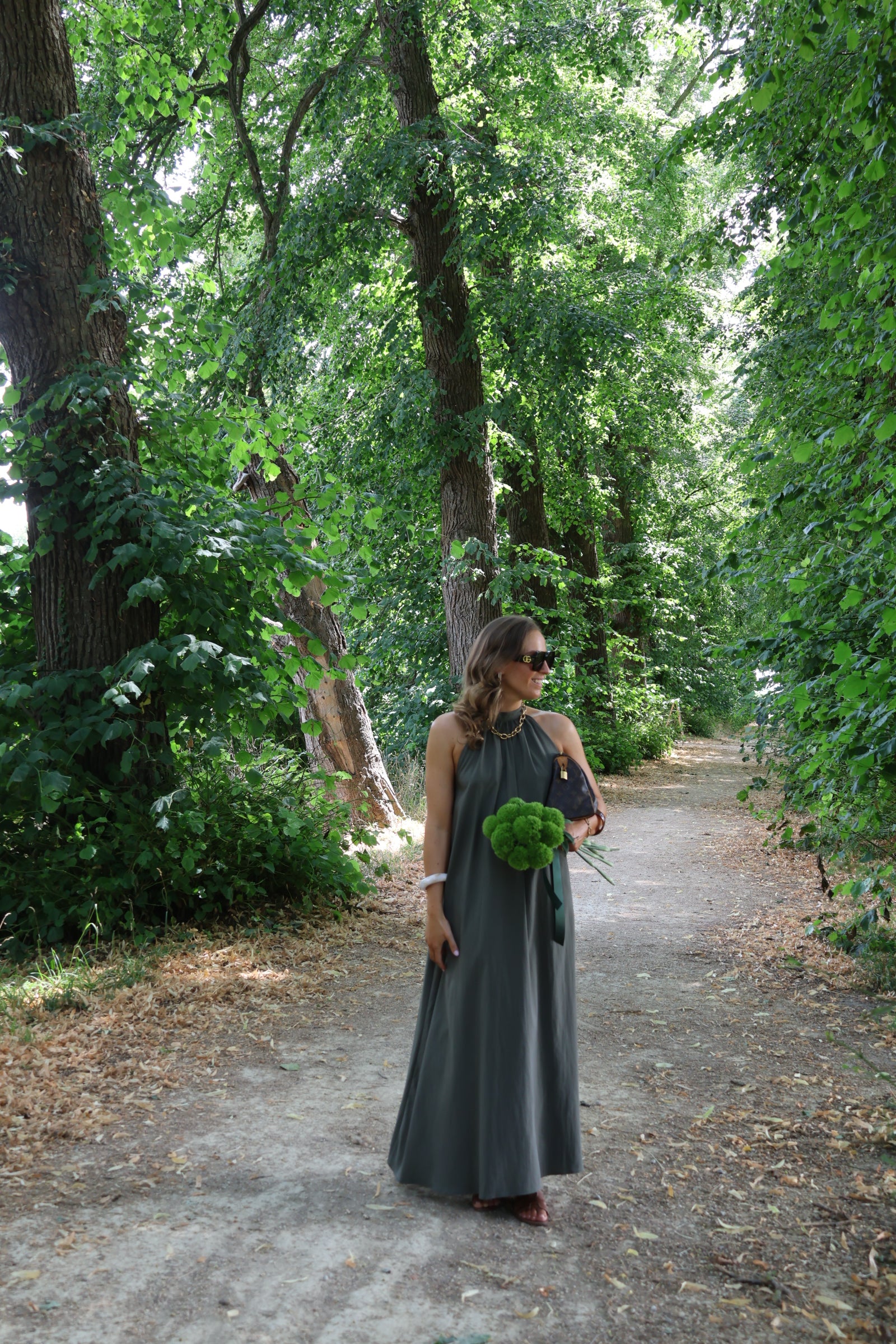 Helena maxi halterjurk kaki