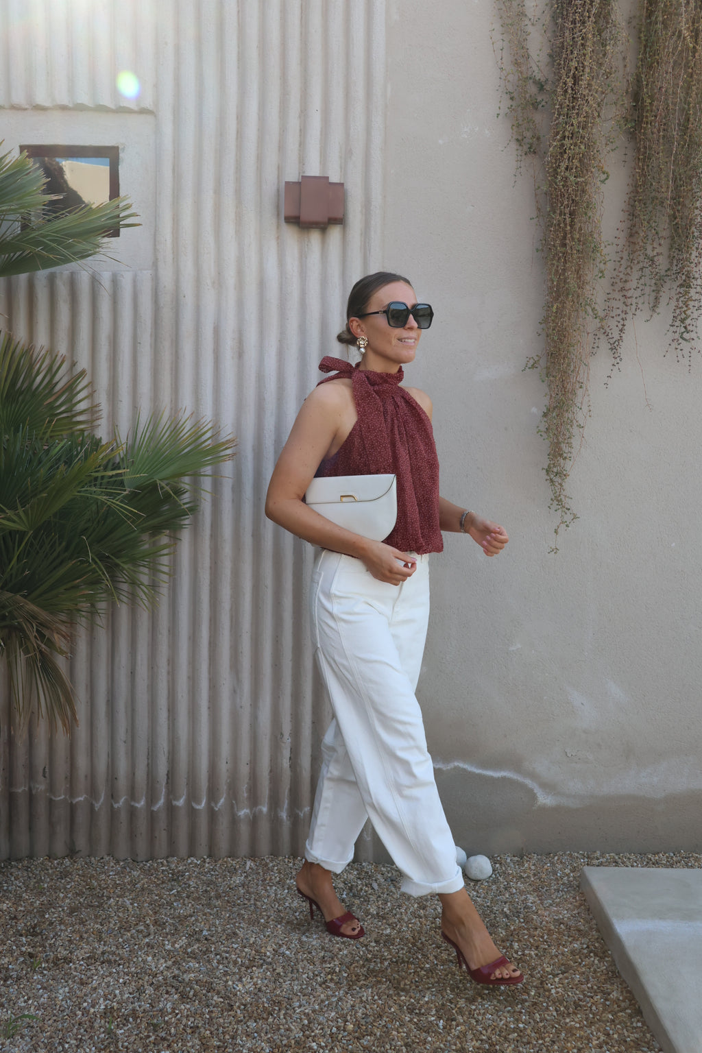 Noralie balloon jeans wit