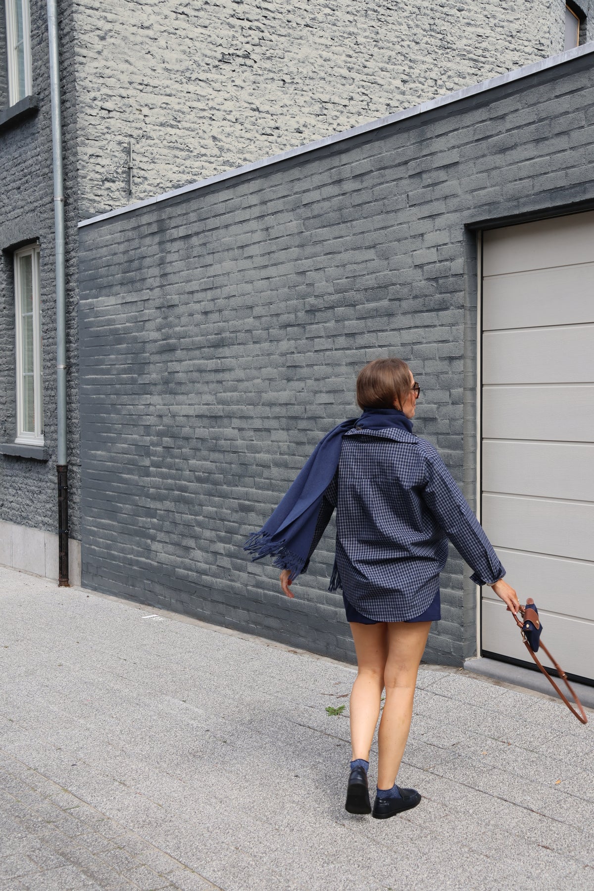 Tirza sjaal blauw