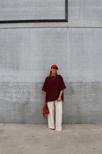 Gulia oversized T-shirt bordeaux