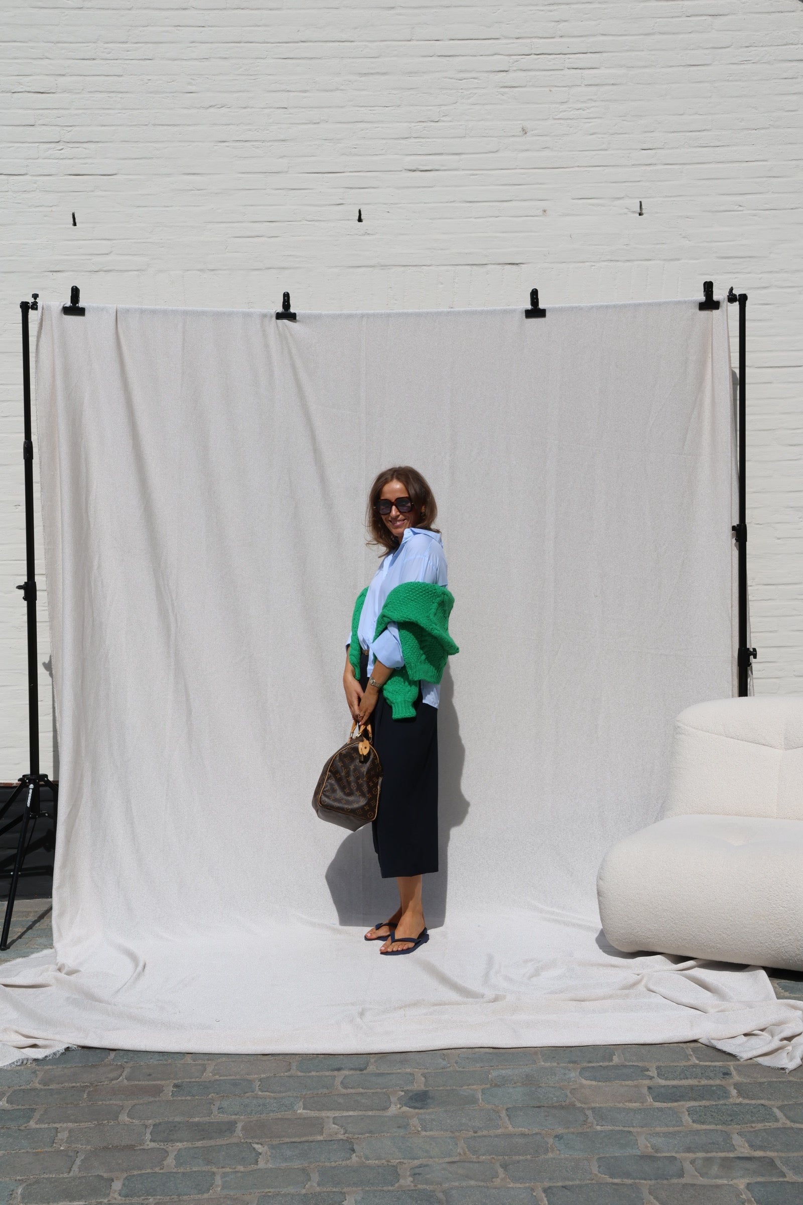 Joanne cable knit groen