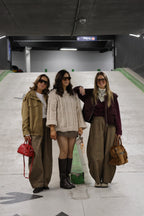 Anna carreaux balloon broek camel