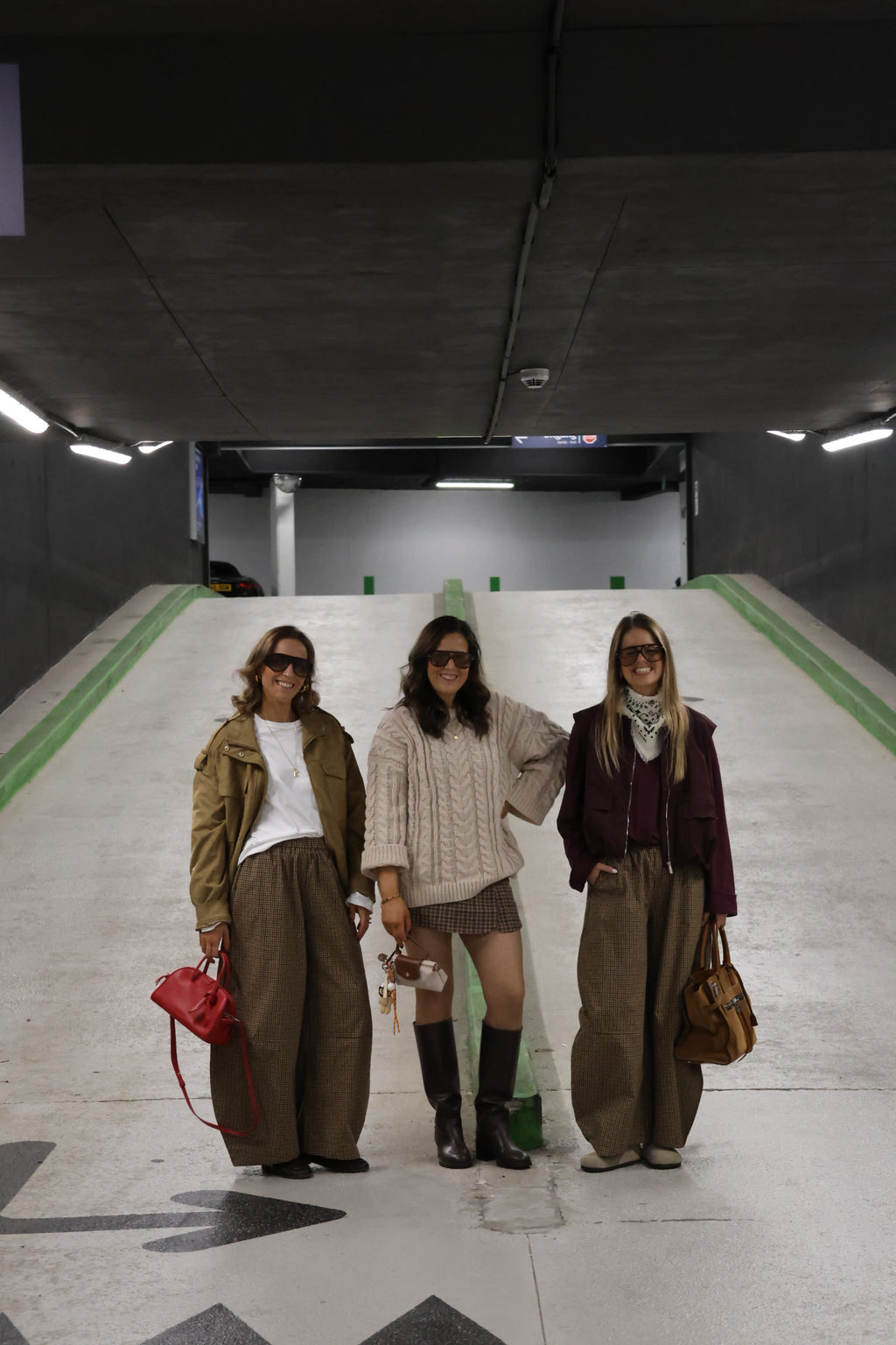 Anna carreaux balloon broek camel