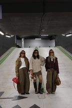 Anna carreaux balloon broek camel