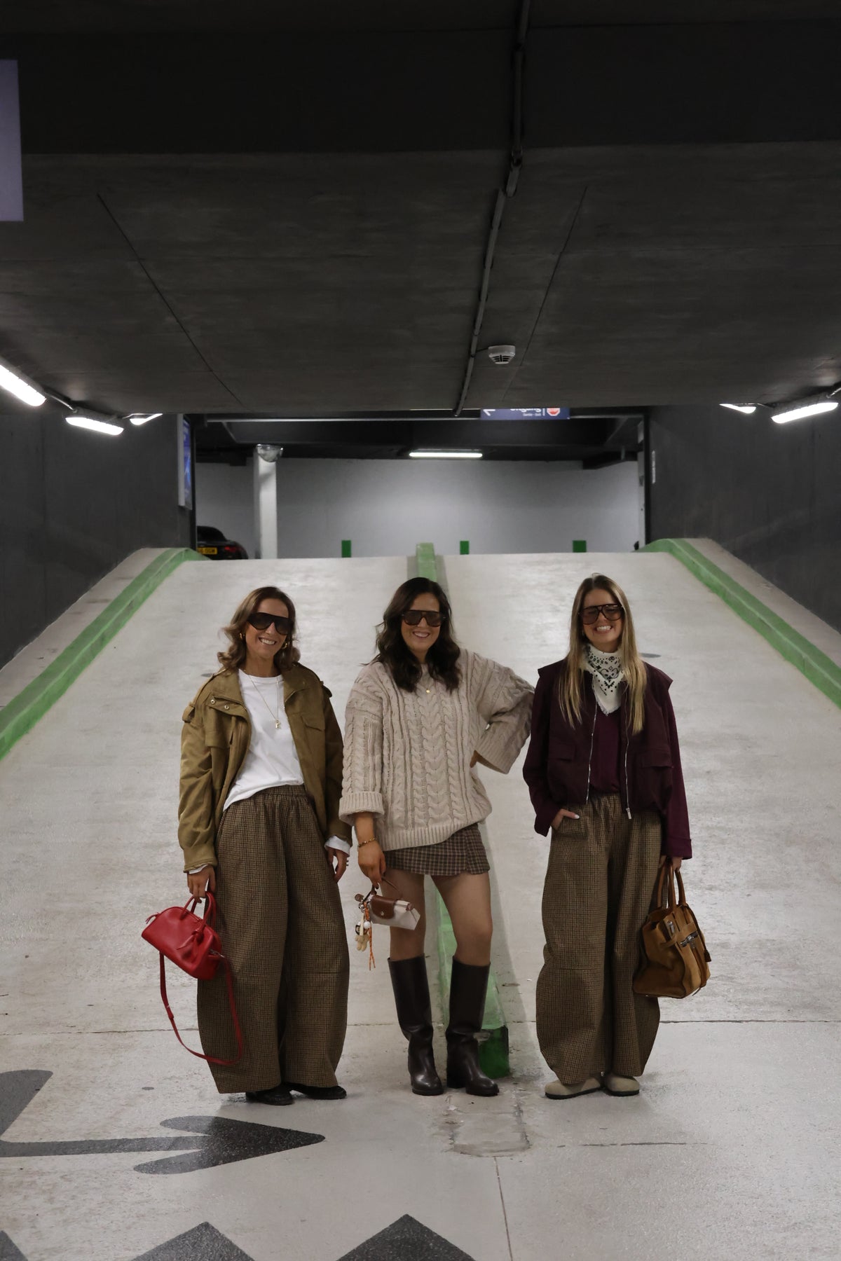 Anna carreaux balloon broek camel