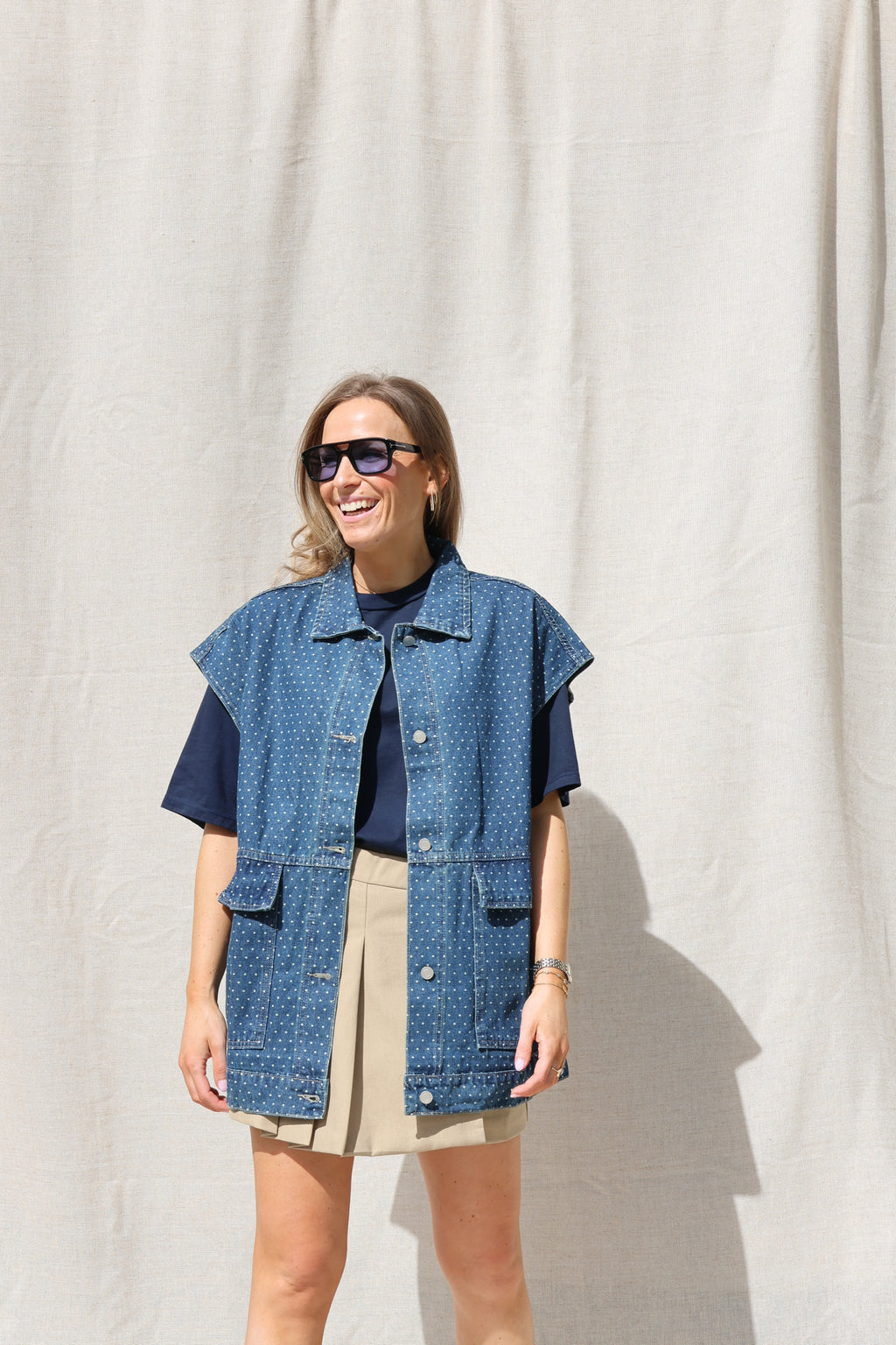 Boxy T-shirt marine