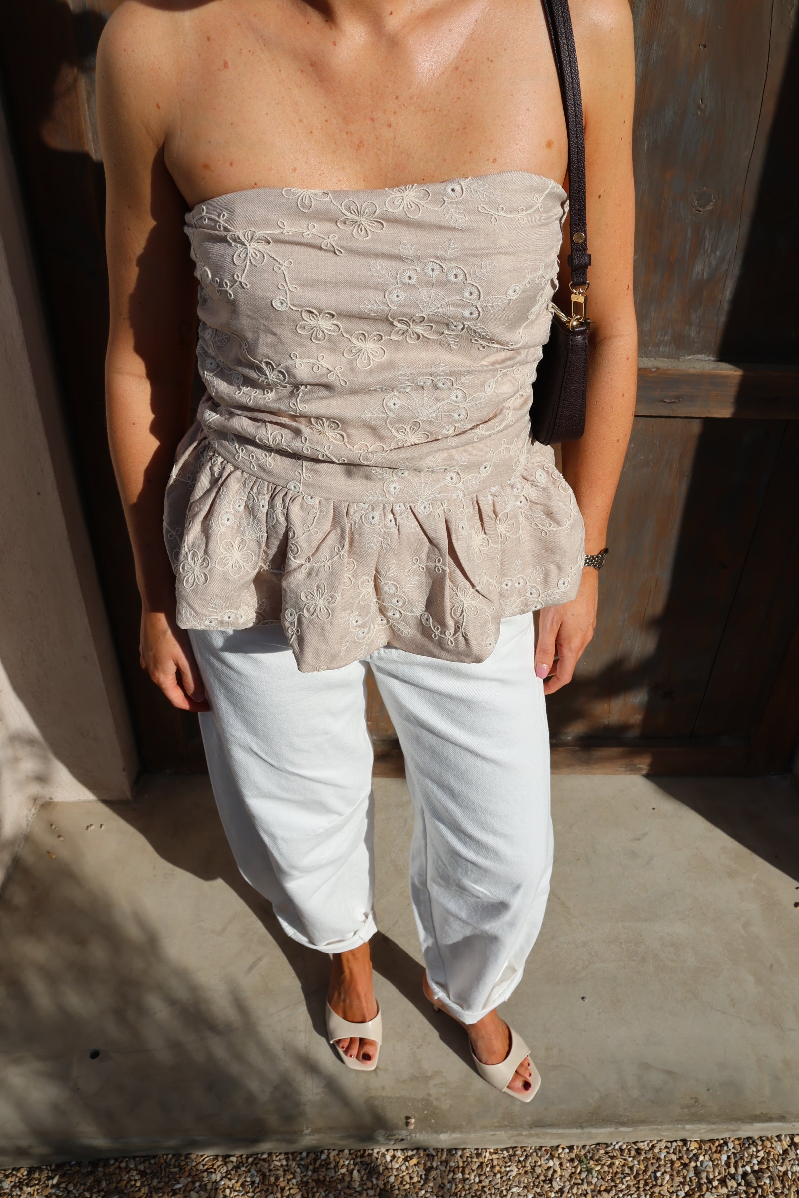 Justine broderie top