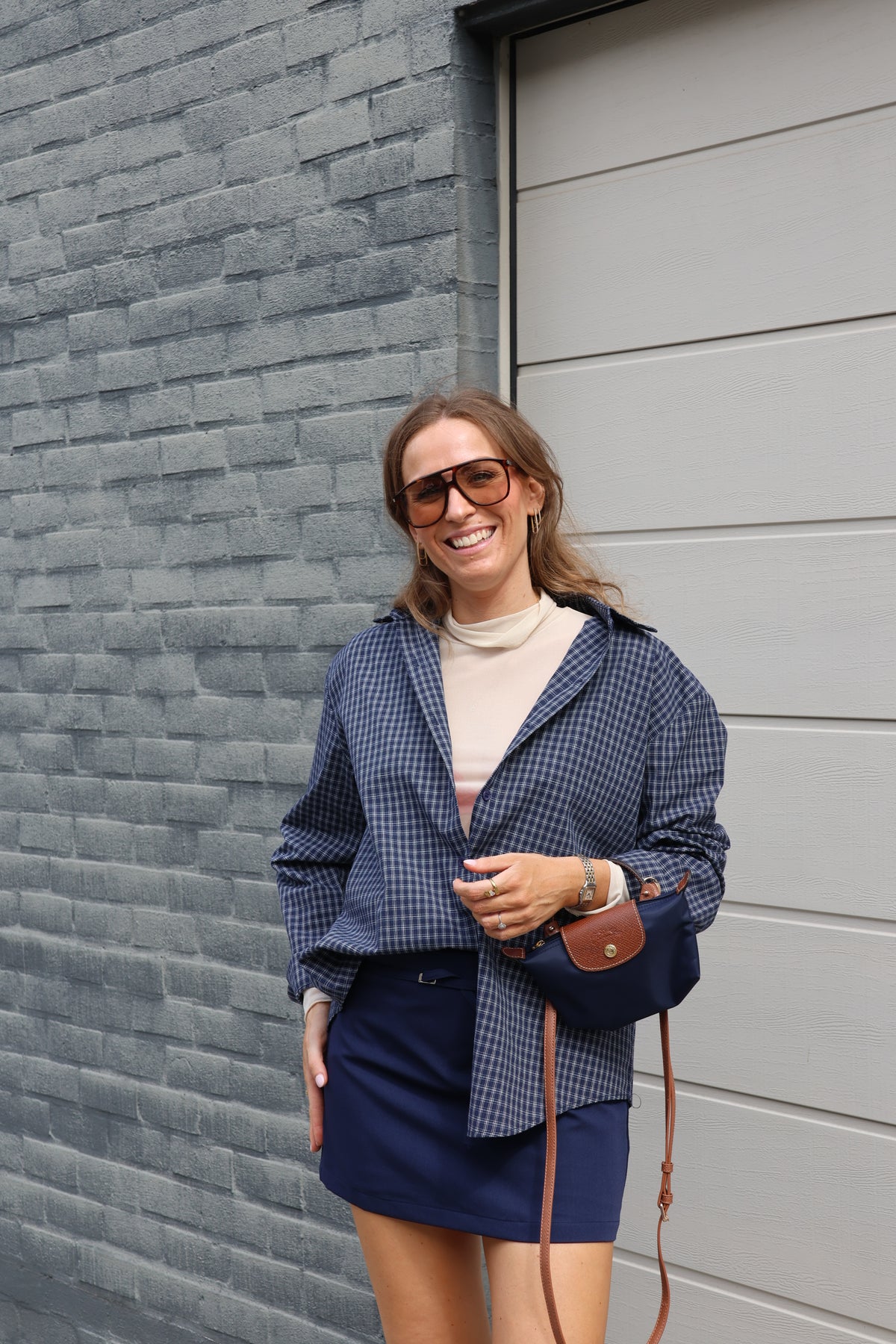 Zoë mesh top beige