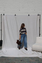 PRE-ORDER Mauren striped polo knit