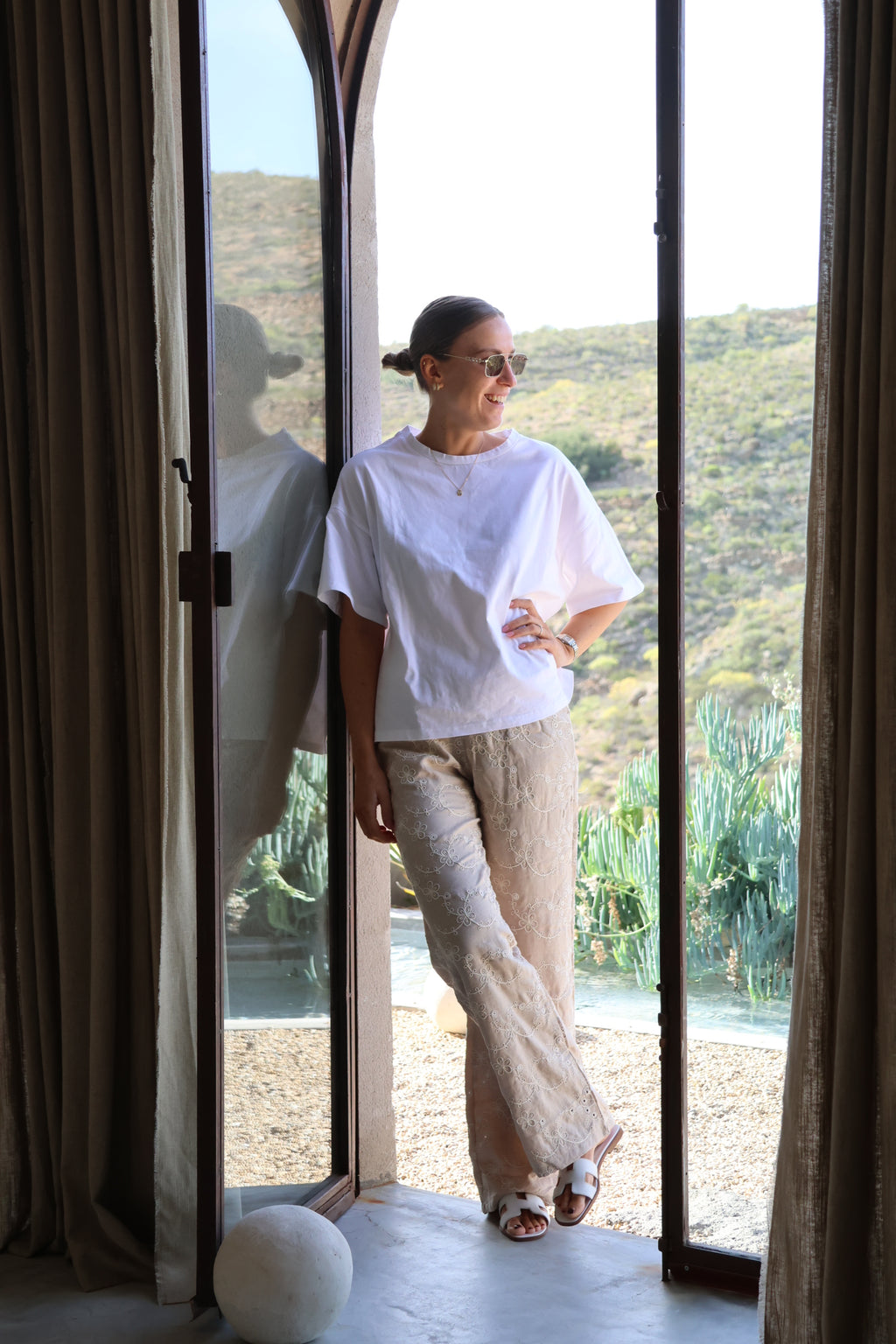 Justine broderie trousers