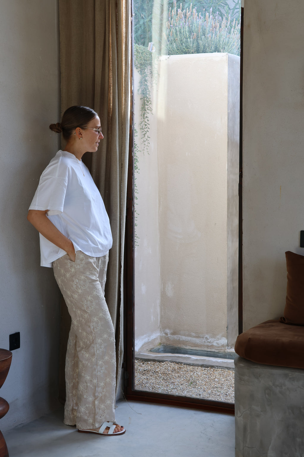 Justine broderie trousers