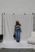 PRE-ORDER Mauren striped polo knit