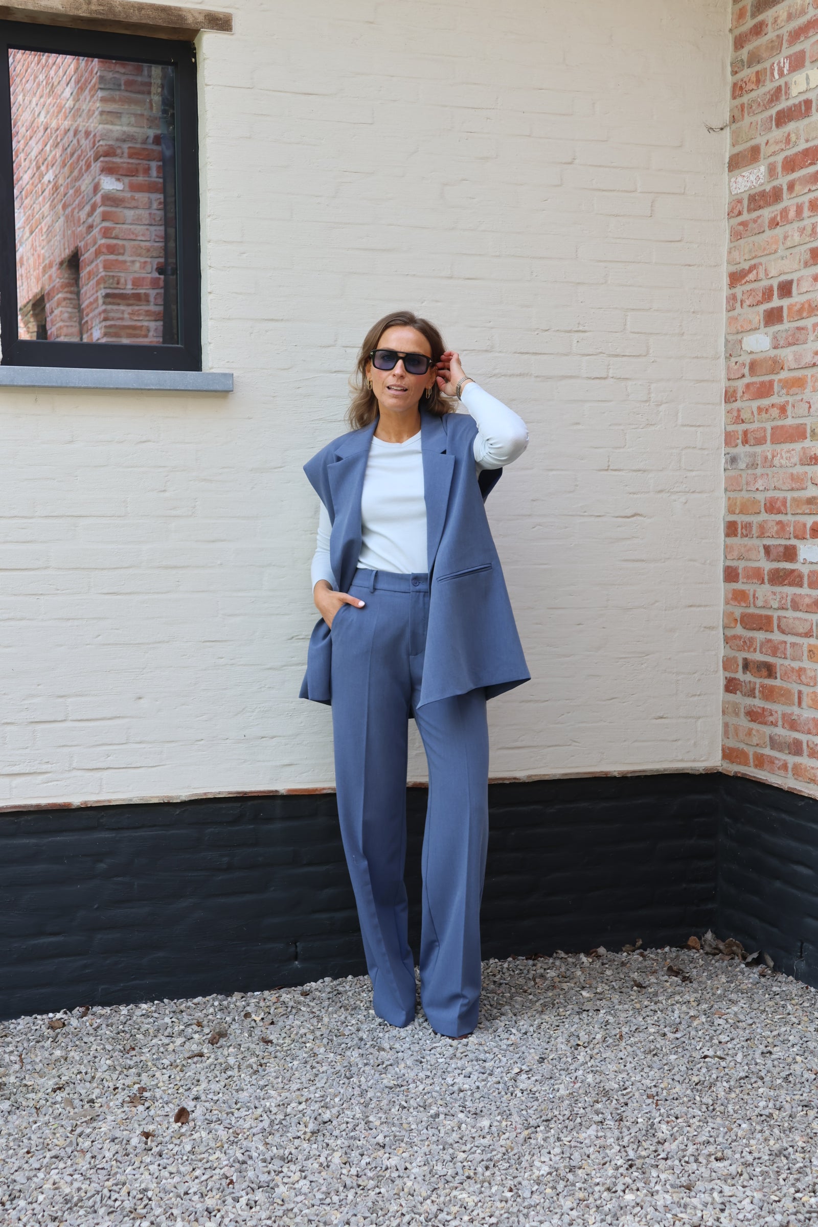 Maelle longsleeve lichtblauw