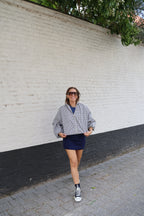 Hailey marine skort met riempje
