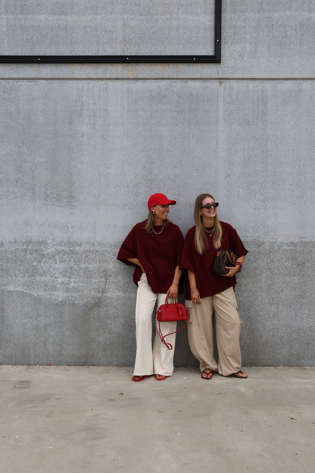 Gulia oversized T-shirt bordeaux