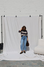 PRE-ORDER Mauren striped polo knit
