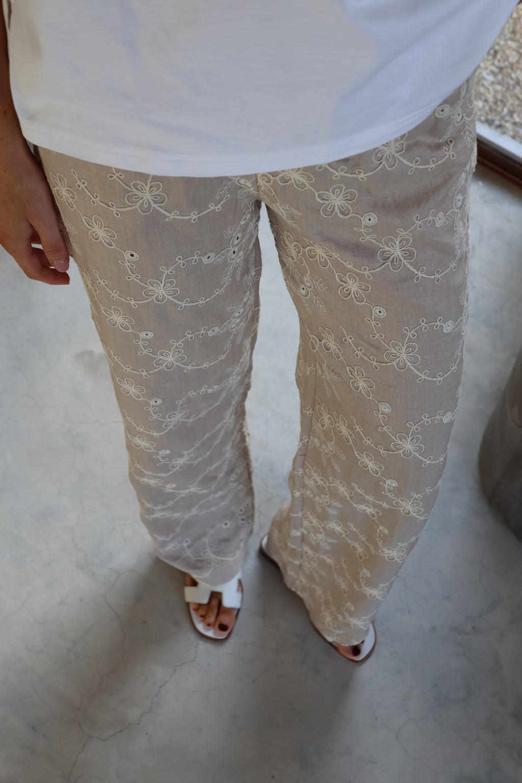 Justine broderie trousers