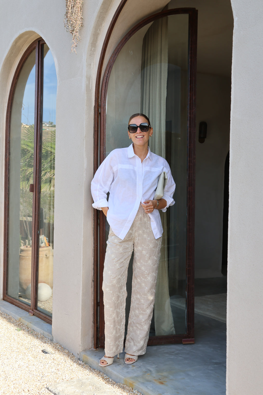 Justine broderie trousers