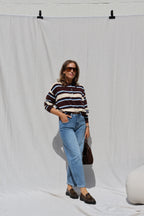 PRE-ORDER Mauren striped polo knit