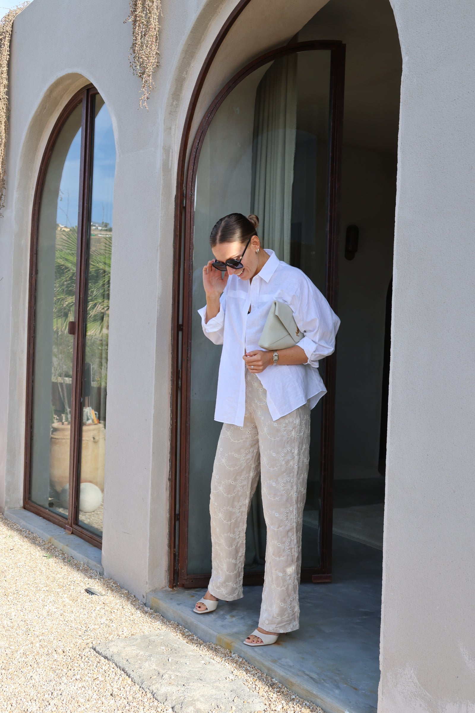 Justine broderie trousers