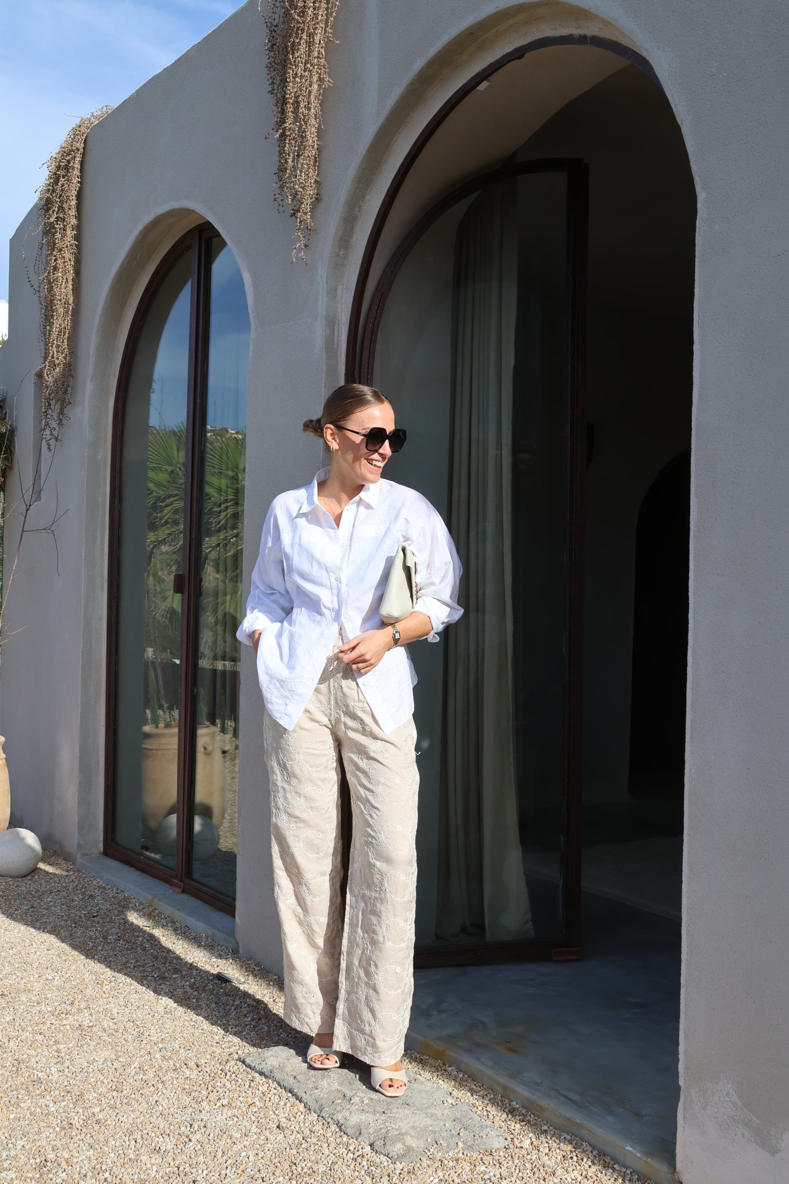 Justine broderie trousers