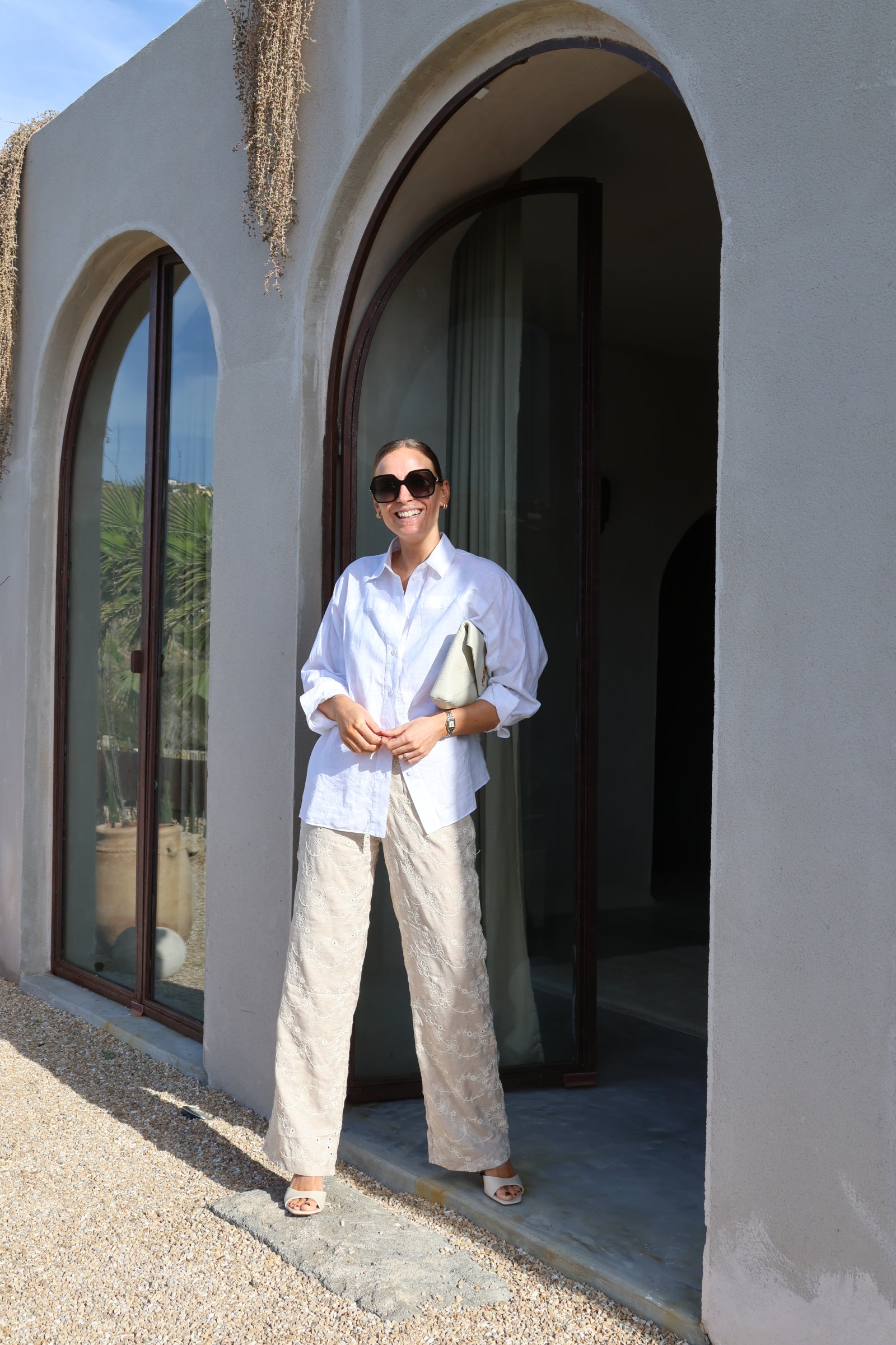 Justine broderie trousers