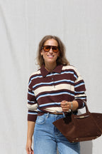 PRE-ORDER Mauren striped polo knit