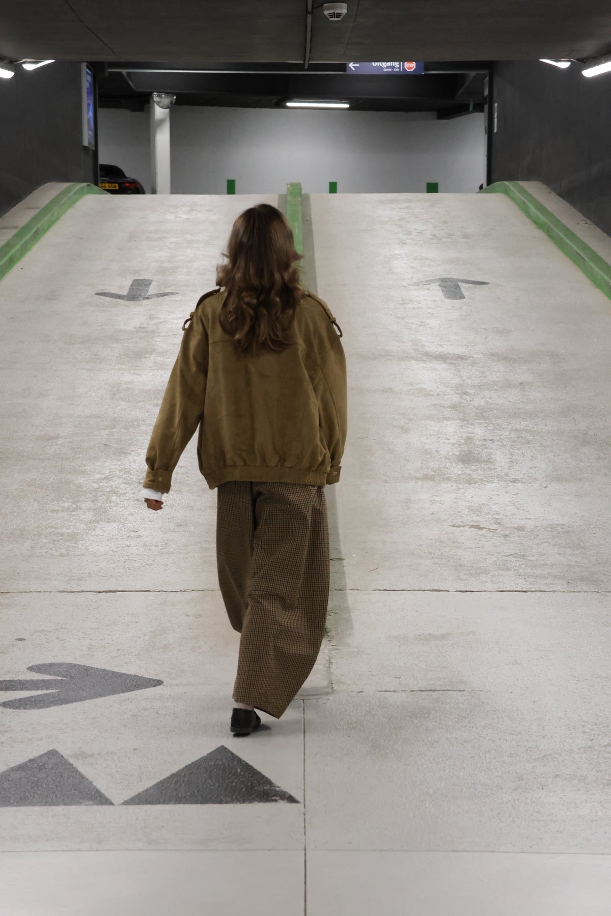 Chloé suède bomberjas camel