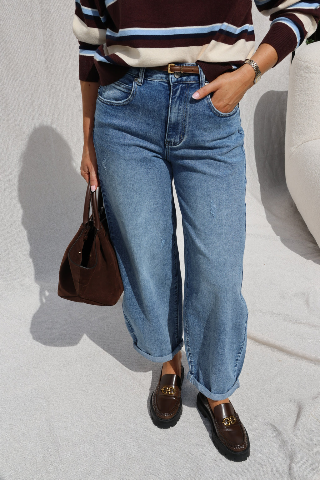 Ophélie balloon jeans light denim