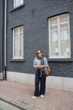 Elke pantalon met krijtstreep