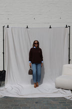 Clarisse sweater met beertje bruin