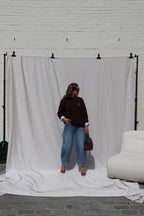 Clarisse sweater met beertje bruin