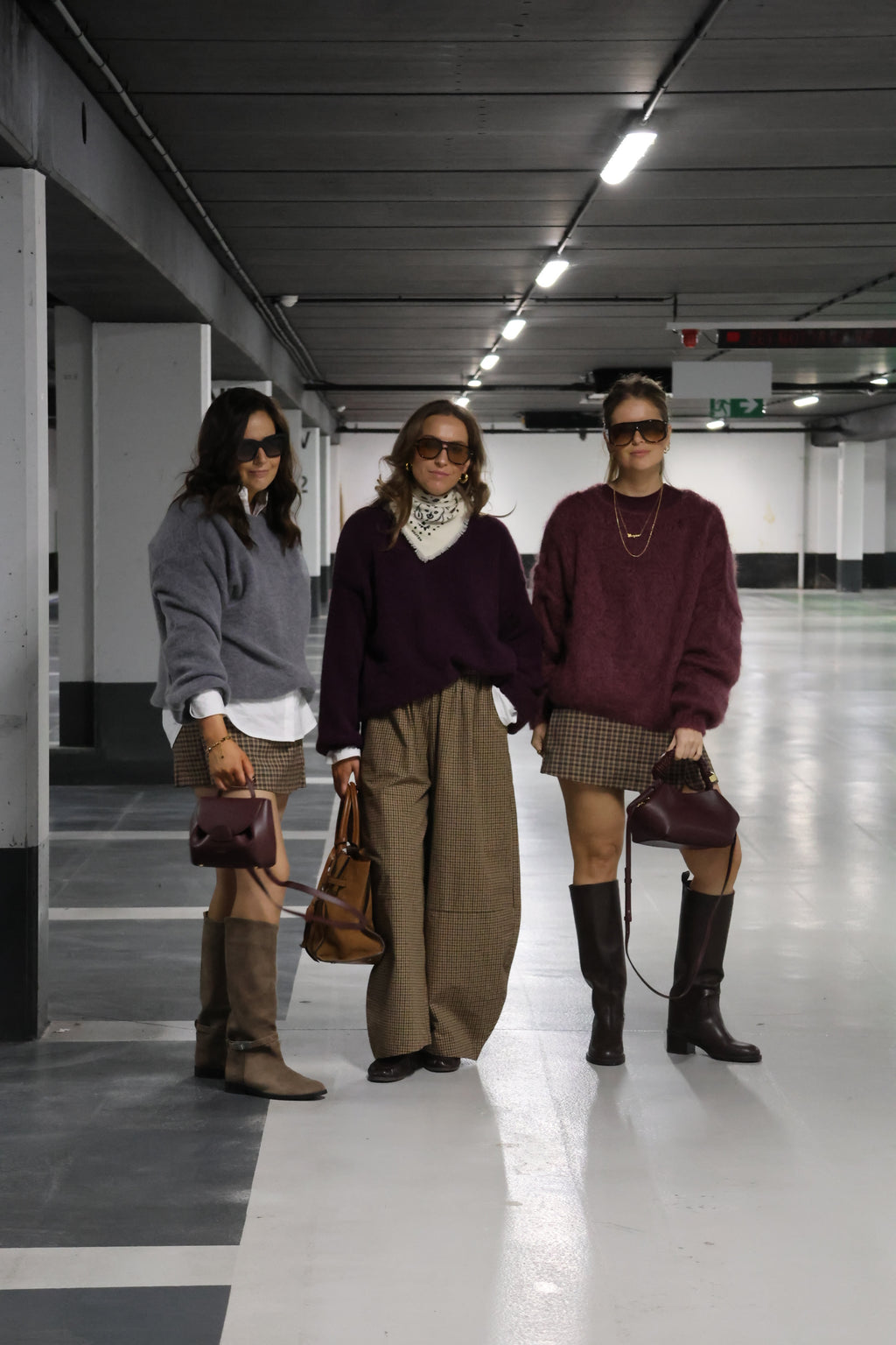 Anna carreaux balloon broek camel