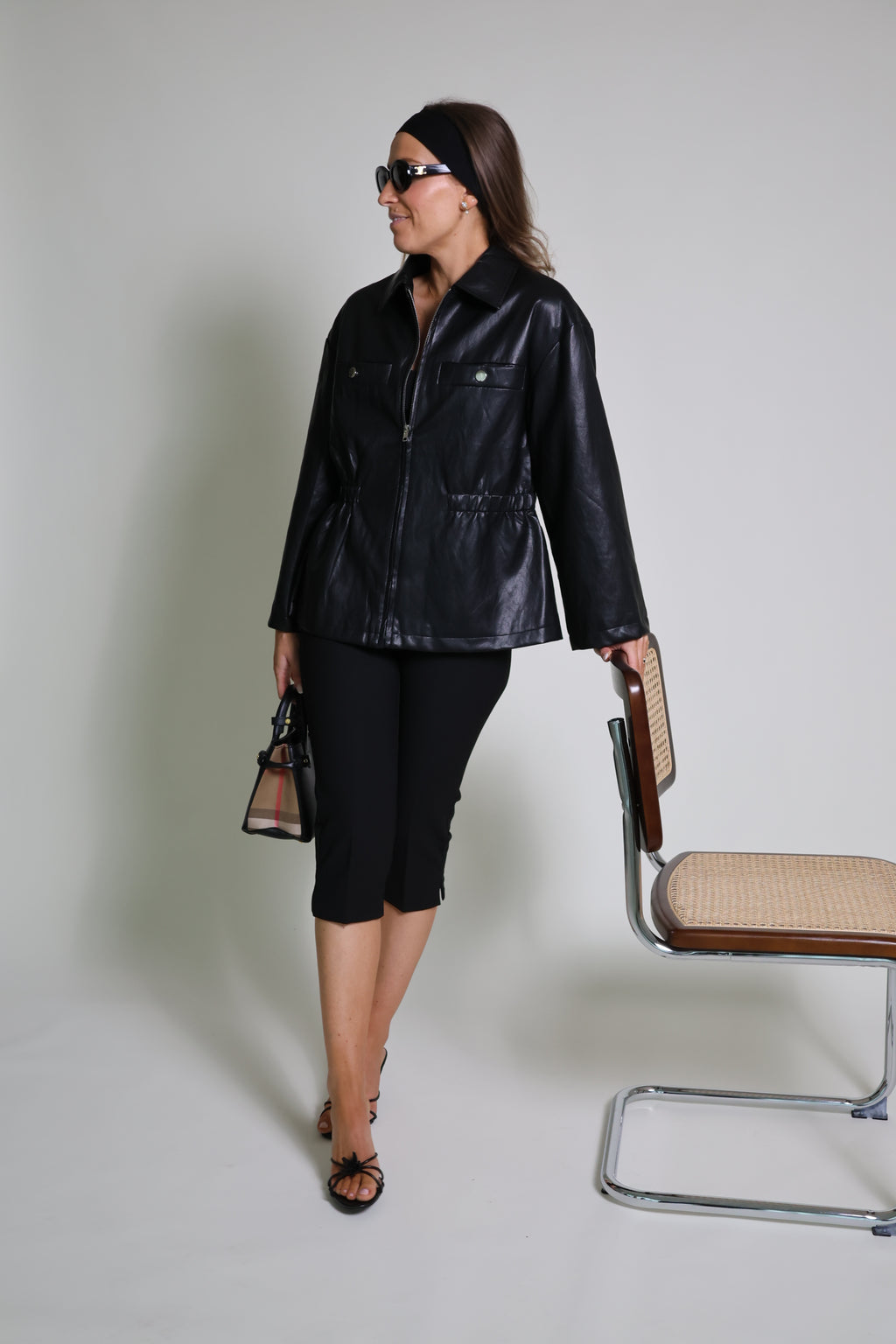 Capri broek zwart