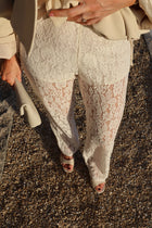 Olga lace trousers ecru