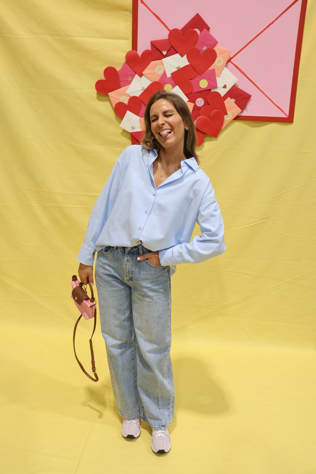 Je t'aime hemdje blauw