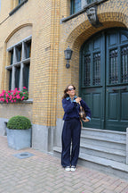 Elke pantalon met krijtstreep