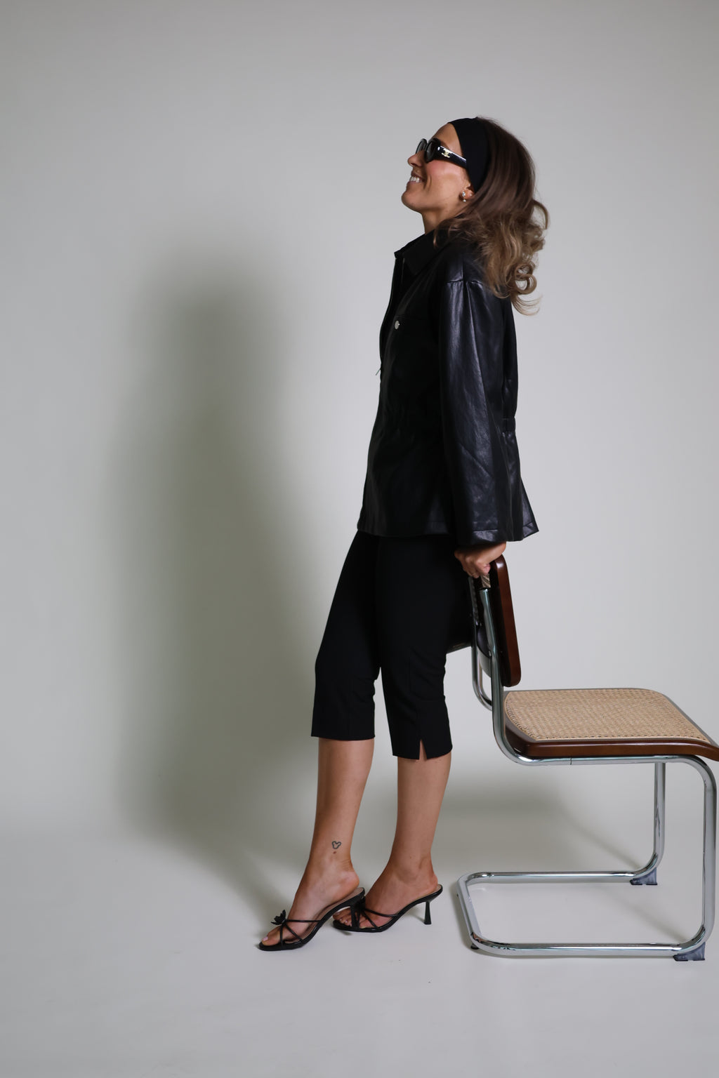 Capri broek zwart