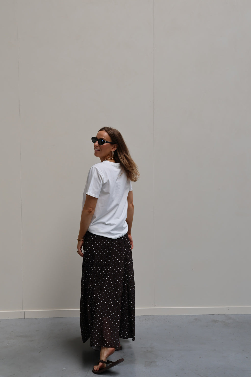 Liza polkadot maxi rok