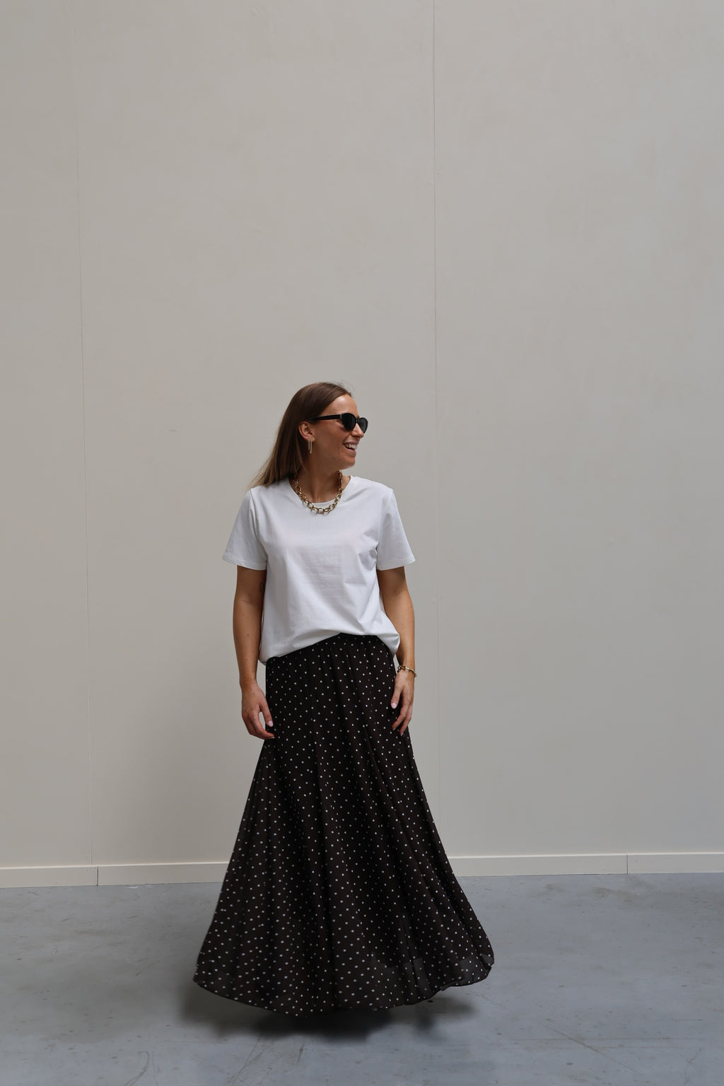 Liza polkadot maxi rok