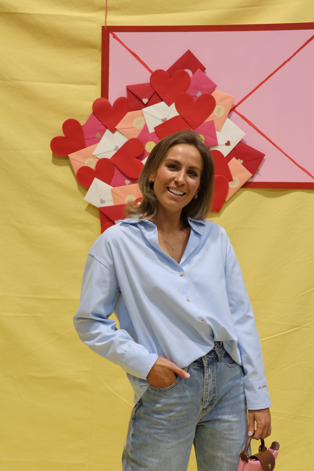 Je t'aime hemdje blauw