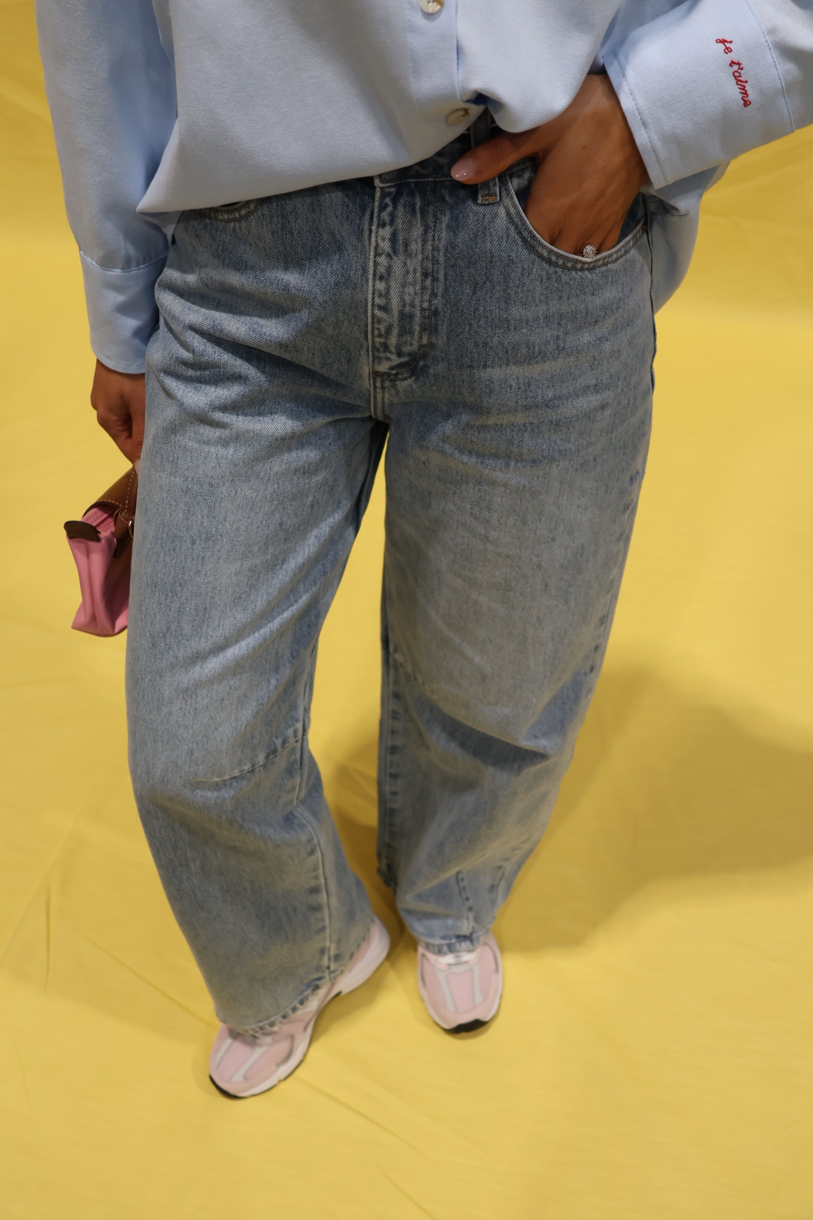 Harper balloon light denim jeans