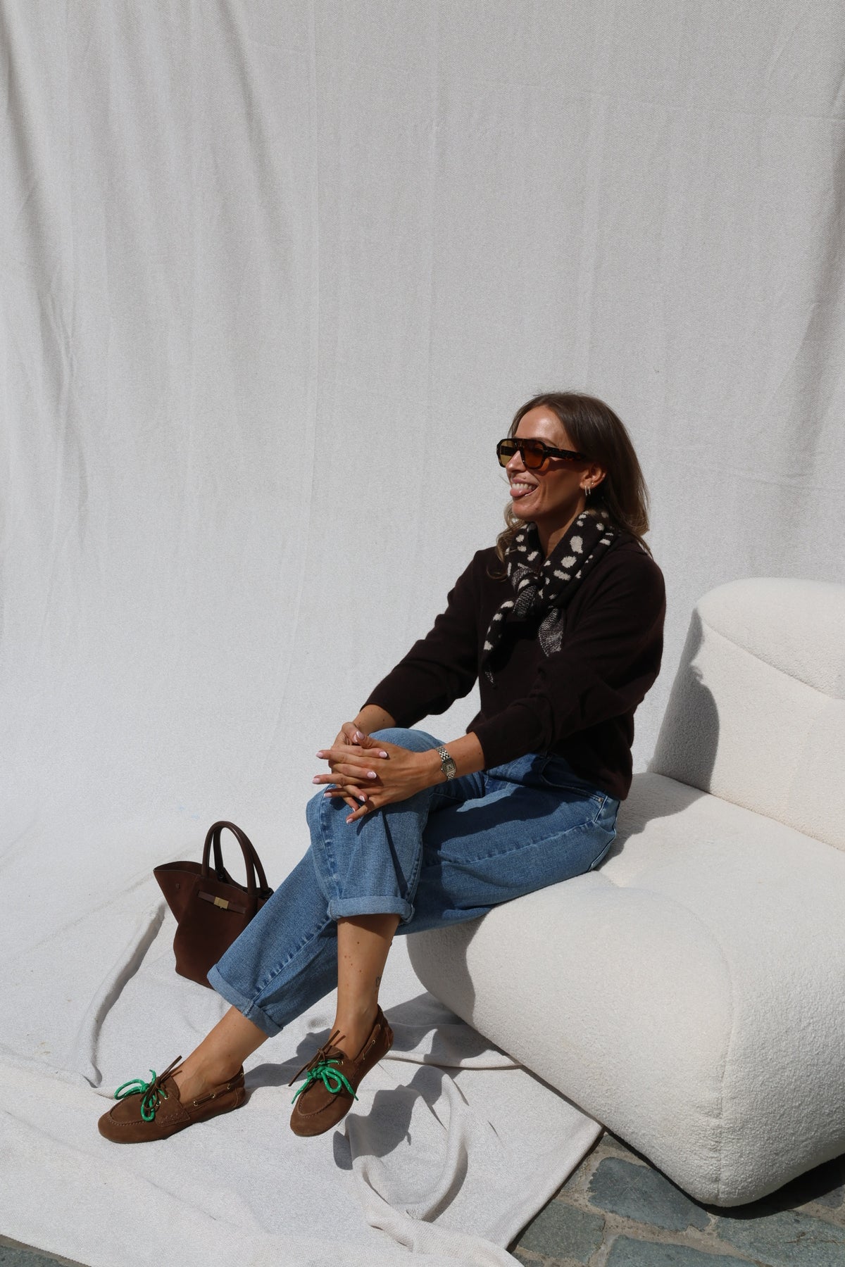 Ophélie balloon jeans light denim