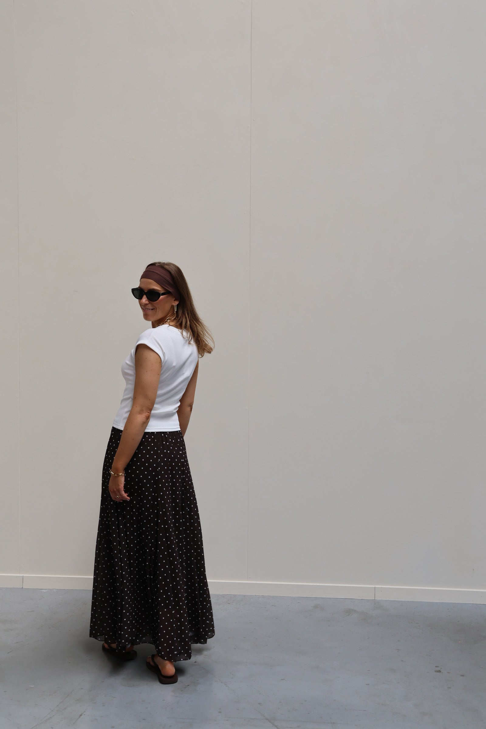 Liza polkadot maxi rok