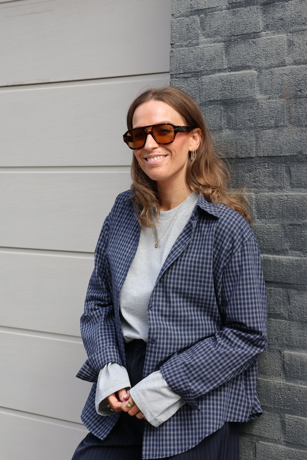 Annabel oversized longsleeve grijs